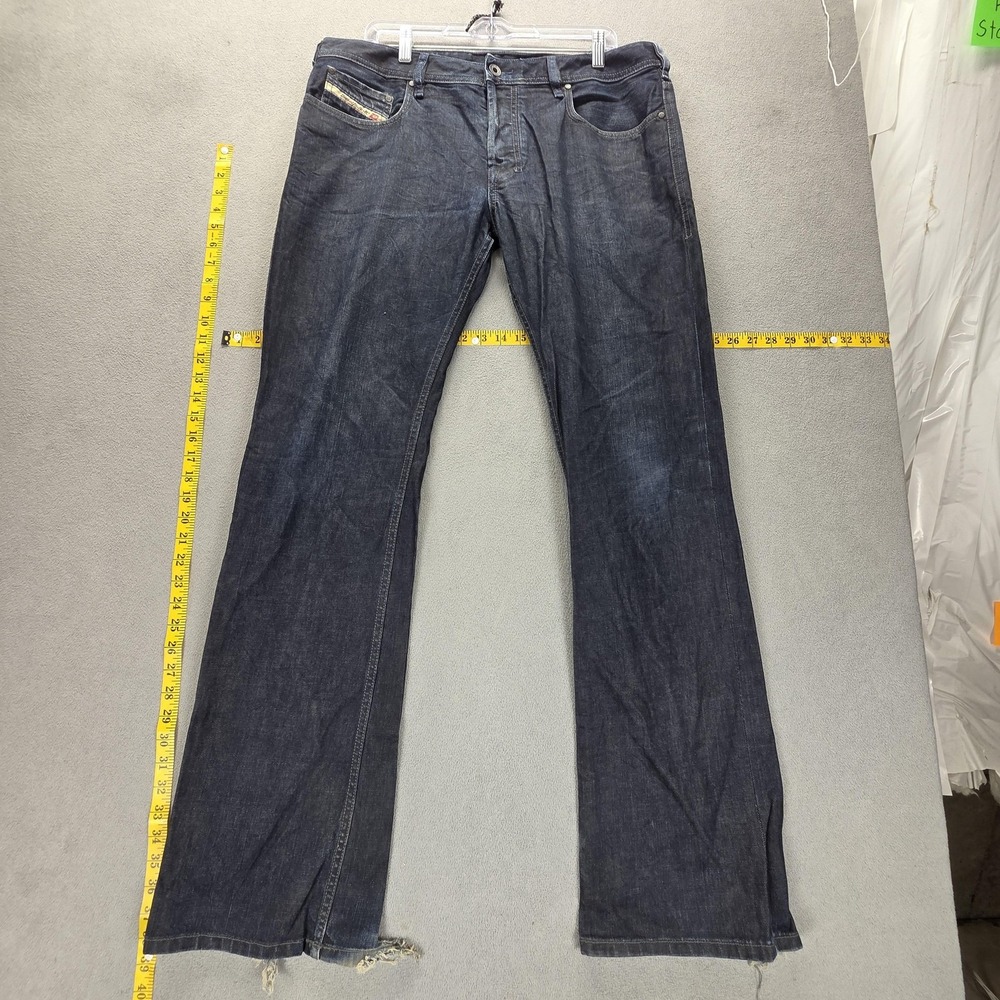 Diesel Jeans Mens 34x34 Blue Zatiny Bootcut Button Fly‎ Made In Italy 0088Z